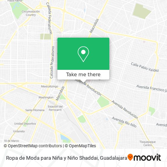 Mapa de Ropa de Moda para Niña y Niño Shaddai