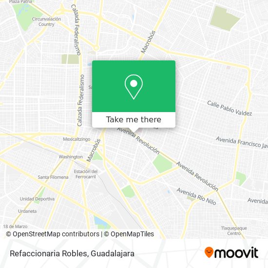 Mapa de Refaccionaria Robles