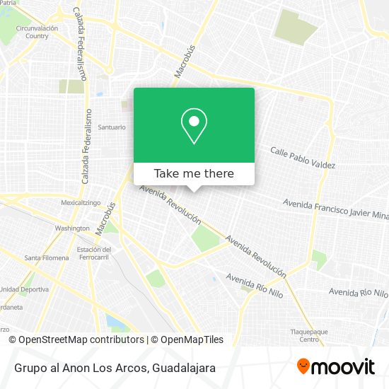 Grupo al Anon Los Arcos map