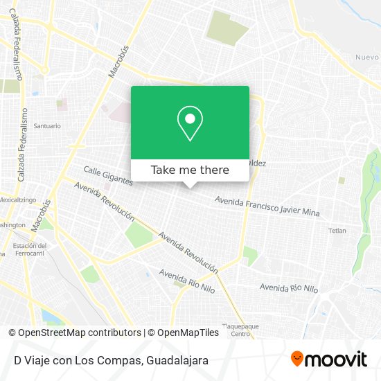 D Viaje con Los Compas map