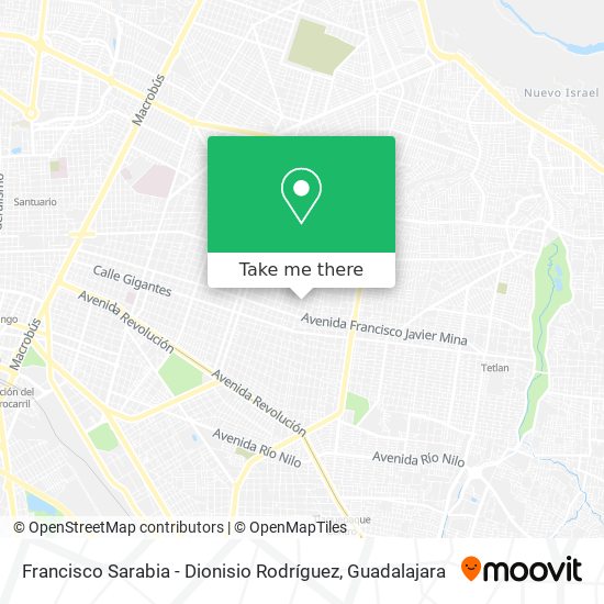 Mapa de Francisco Sarabia - Dionisio Rodríguez