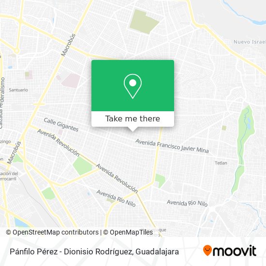 Mapa de Pánfilo Pérez - Dionisio Rodríguez