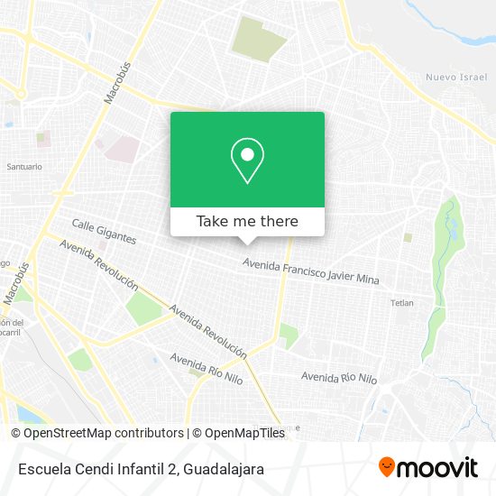Mapa de Escuela Cendi Infantil 2