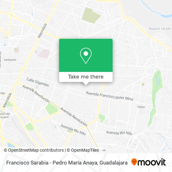 Francisco Sarabia - Pedro María Anaya map