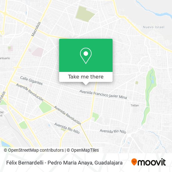 Mapa de Félix Bernardelli - Pedro María Anaya