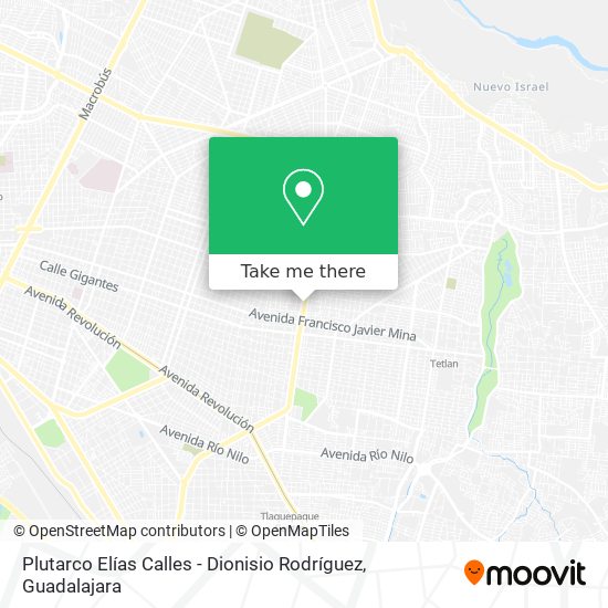 Mapa de Plutarco Elías Calles - Dionisio Rodríguez