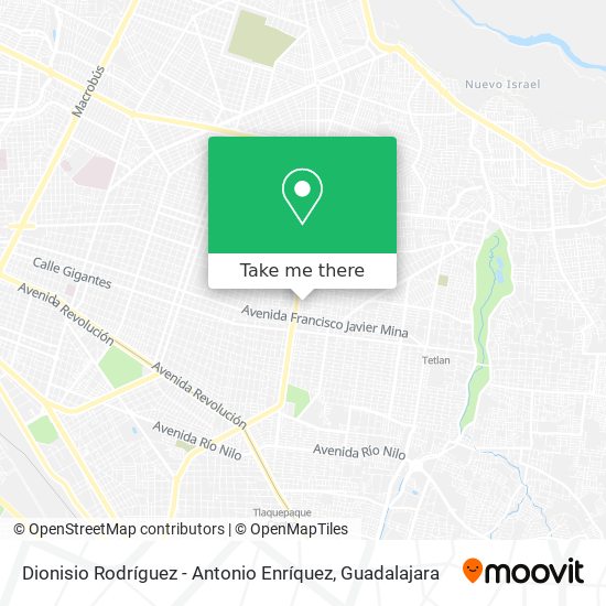 Mapa de Dionisio Rodríguez - Antonio Enríquez