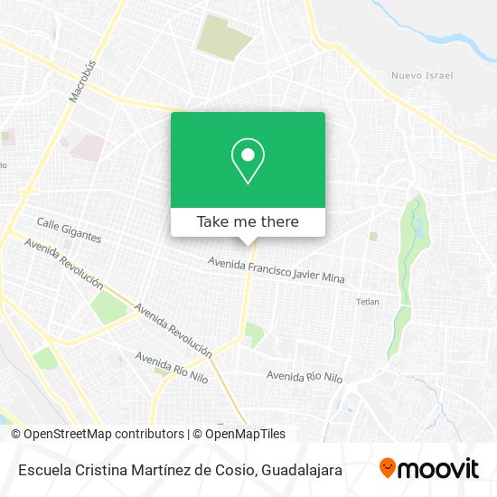 Escuela Cristina Martínez de Cosio map