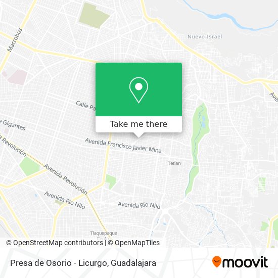 Mapa de Presa de Osorio - Licurgo
