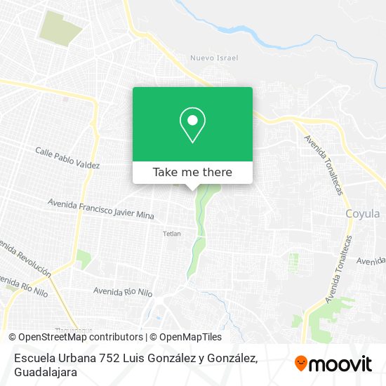 Escuela Urbana 752 Luis González y González map