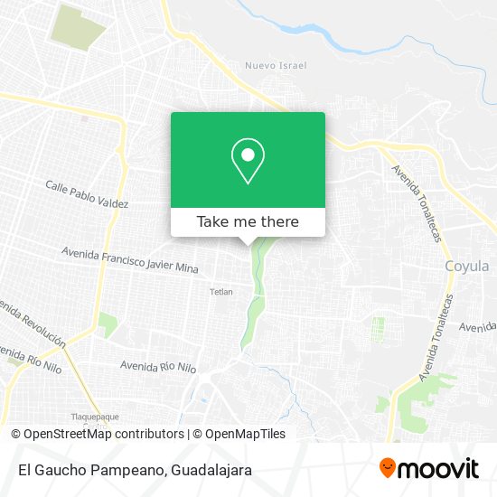 El Gaucho Pampeano map