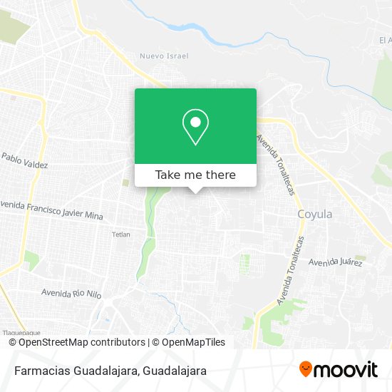 Farmacias Guadalajara map