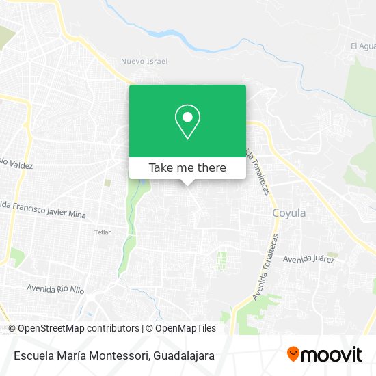 Mapa de Escuela María Montessori
