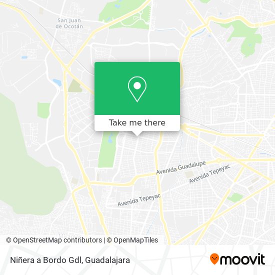 Mapa de Niñera a Bordo Gdl