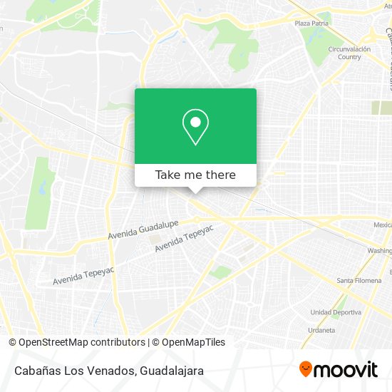 Mapa de Cabañas Los Venados