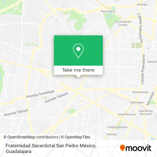 Fraternidad Sacerdotal San Pedro México map