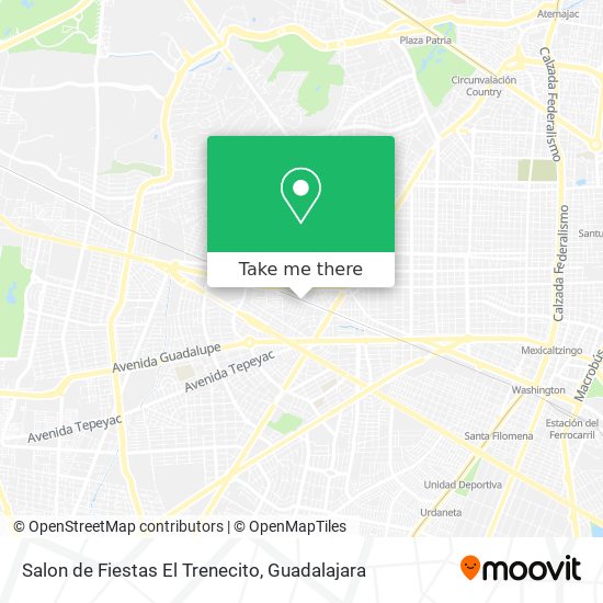 Mapa de Salon de Fiestas El Trenecito