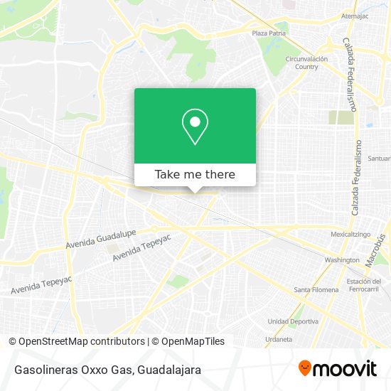 Mapa de Gasolineras Oxxo Gas