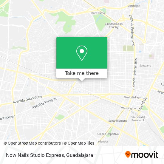 Now Nails Studio Express map