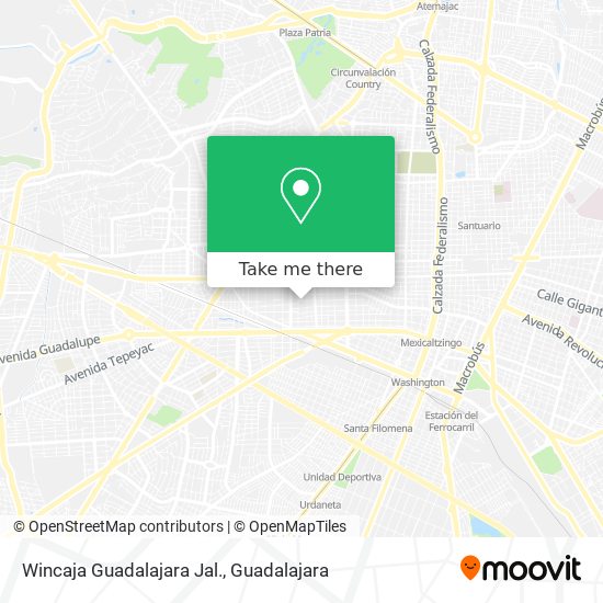Wincaja Guadalajara Jal. map