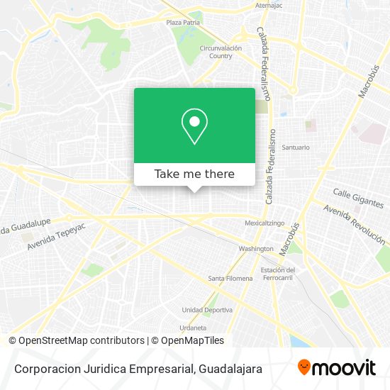 Mapa de Corporacion Juridica Empresarial