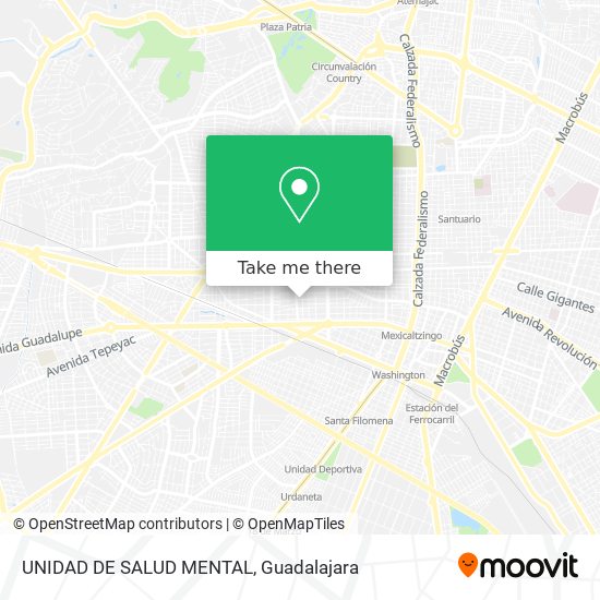 UNIDAD DE SALUD MENTAL map