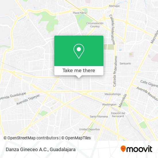 Mapa de Danza Gineceo A.C.