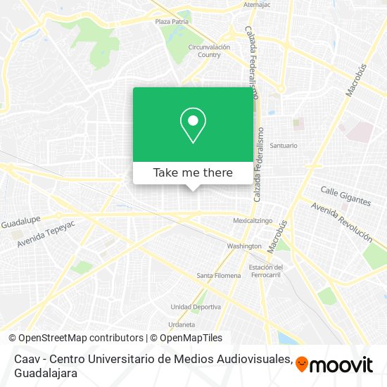 Mapa de Caav - Centro Universitario de Medios Audiovisuales