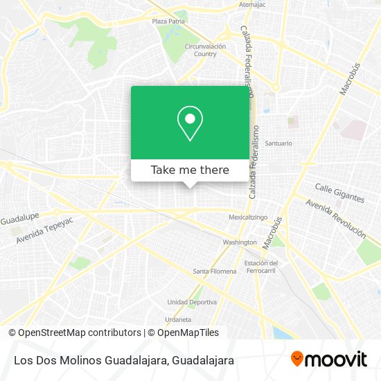 Los Dos Molinos Guadalajara map