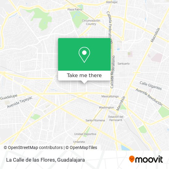 Mapa de La Calle de las Flores