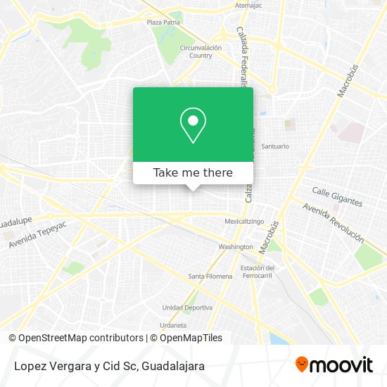 Lopez Vergara y Cid Sc map