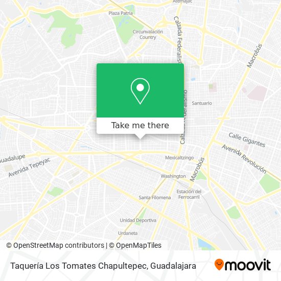 Taquería Los Tomates Chapultepec map