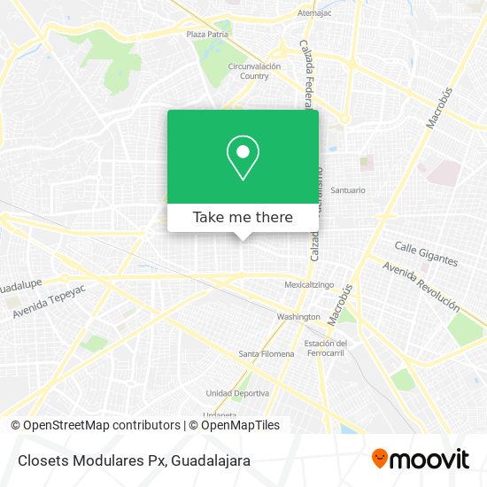 Closets Modulares Px map