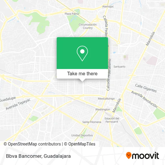 Bbva Bancomer map