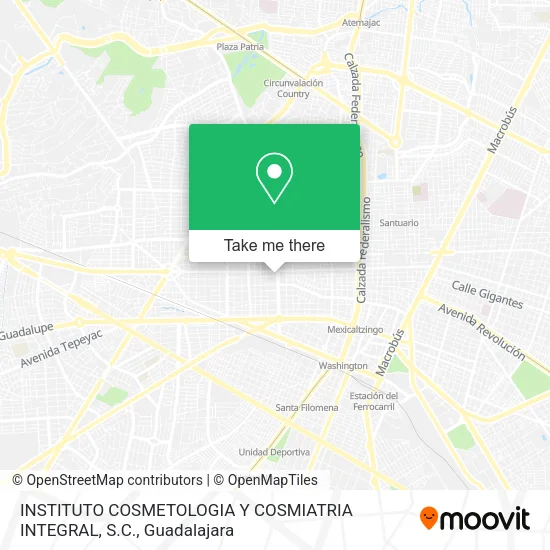 Mapa de INSTITUTO COSMETOLOGIA Y COSMIATRIA INTEGRAL, S.C.