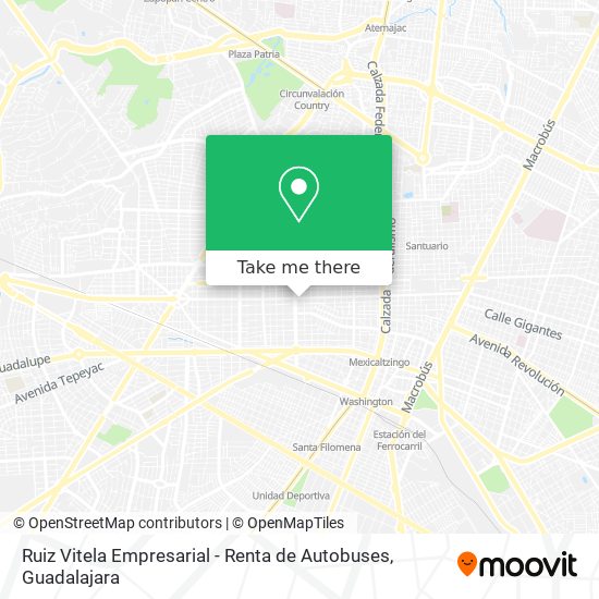 Mapa de Ruiz Vitela Empresarial - Renta de Autobuses