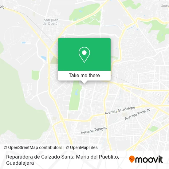 Reparadora de Calzado Santa Maria del Pueblito map