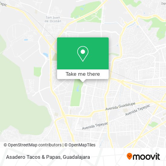 Mapa de Asadero Tacos & Papas