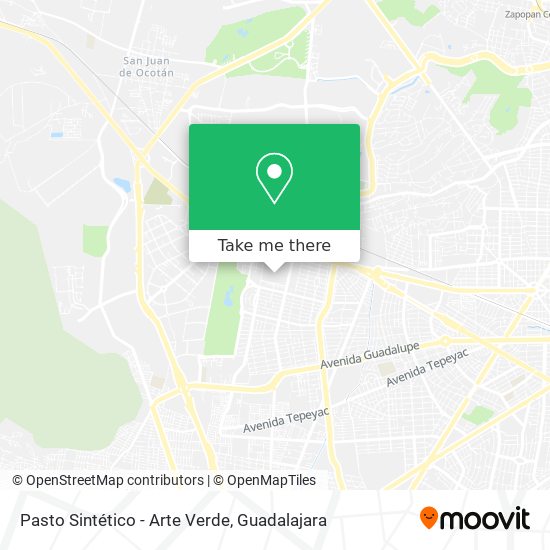 Pasto Sintético - Arte Verde map