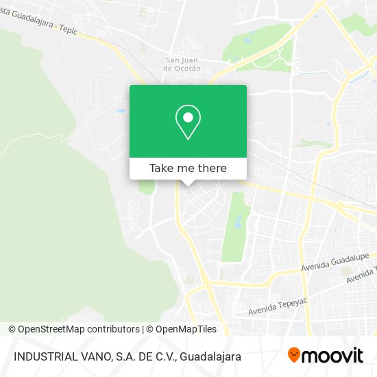 INDUSTRIAL VANO, S.A. DE C.V. map