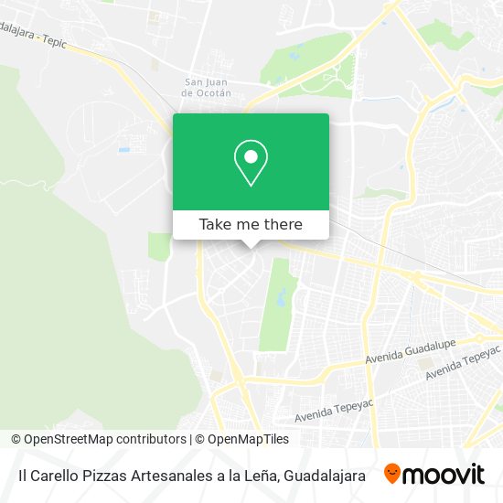 Mapa de Il Carello Pizzas Artesanales a la Leña