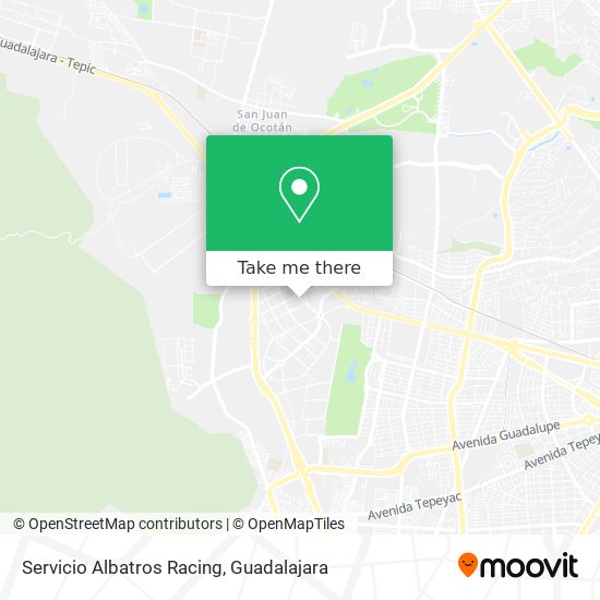Servicio Albatros Racing map