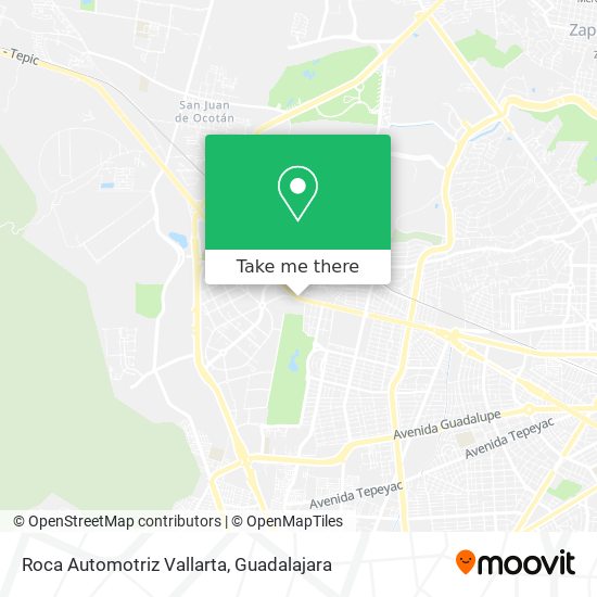 Roca Automotriz Vallarta map