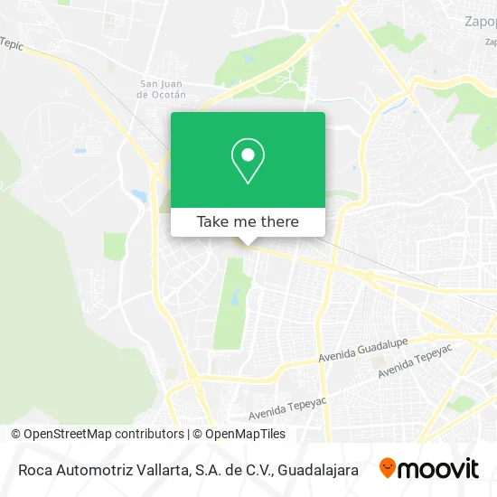 Roca Automotriz Vallarta, S.A. de C.V. map
