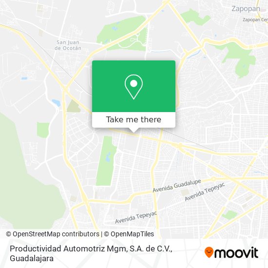 Productividad Automotriz Mgm, S.A. de C.V. map