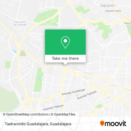 Taekwondo Guadalajara map