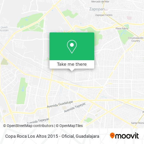Mapa de Copa Roca Los Altos 2015 - Oficial