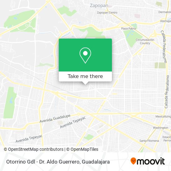Otorrino Gdl - Dr. Aldo Guerrero map