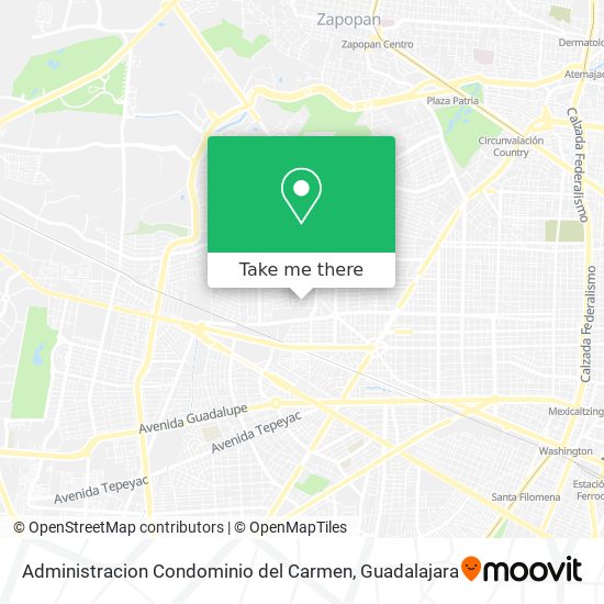 Mapa de Administracion Condominio del Carmen