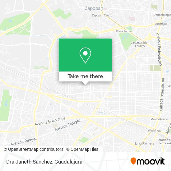 Dra Janeth Sánchez map
